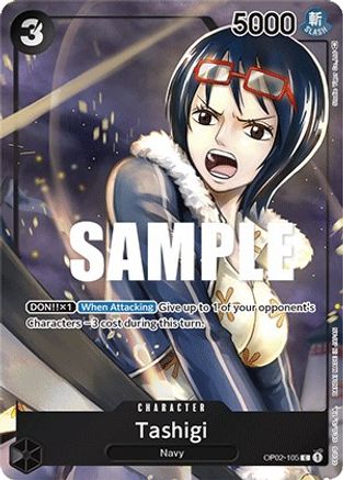 Tashigi (Box Topper) (OP02-105) Foil