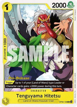 Tenguyama Hitetsu (OP06-108) Pre-Release Cards