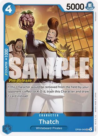 Thatch (OP08-045) Pre-Release Cards