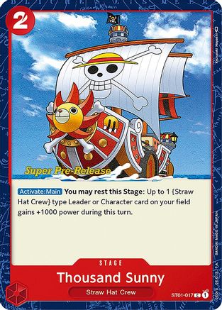 Thousand Sunny (ST01-017) Super Pre-Release Cards