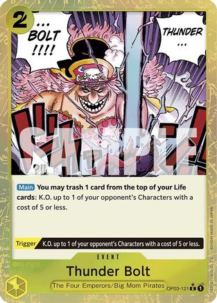 Thunder Bolt (Textured Foil) (OP03-121) Foil