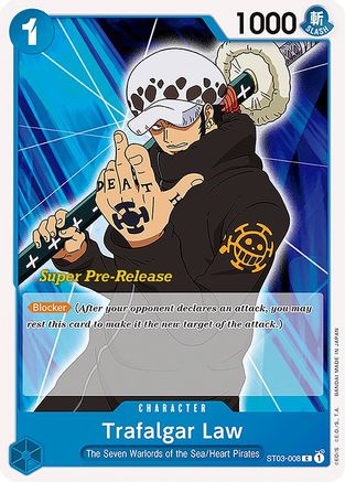 Trafalgar Law (ST03-008) Super Pre-Release Cards