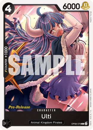 Ulti (OP08-078) Pre-Release Cards