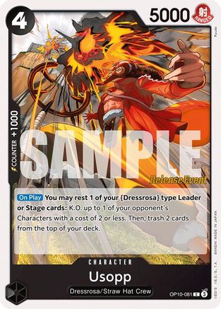 Usopp (OP10-081) Release Event Cards