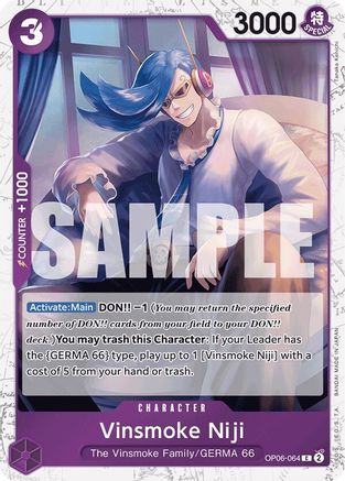 Vinsmoke Niji (Jolly Roger Foil) (OP06-064) Foil