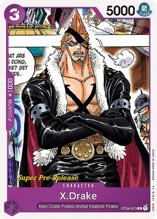 X.Drake (ST04-013) Super Pre-Release Cards