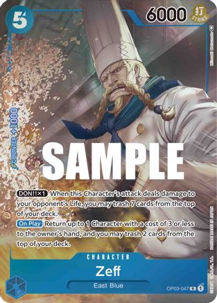 Zeff (Alternate Art) (OP03-047) Foil