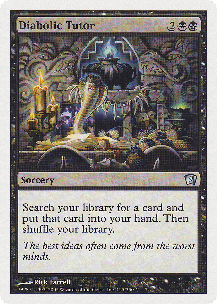 Diabolic Tutor (125) Foil - Ninth Edition