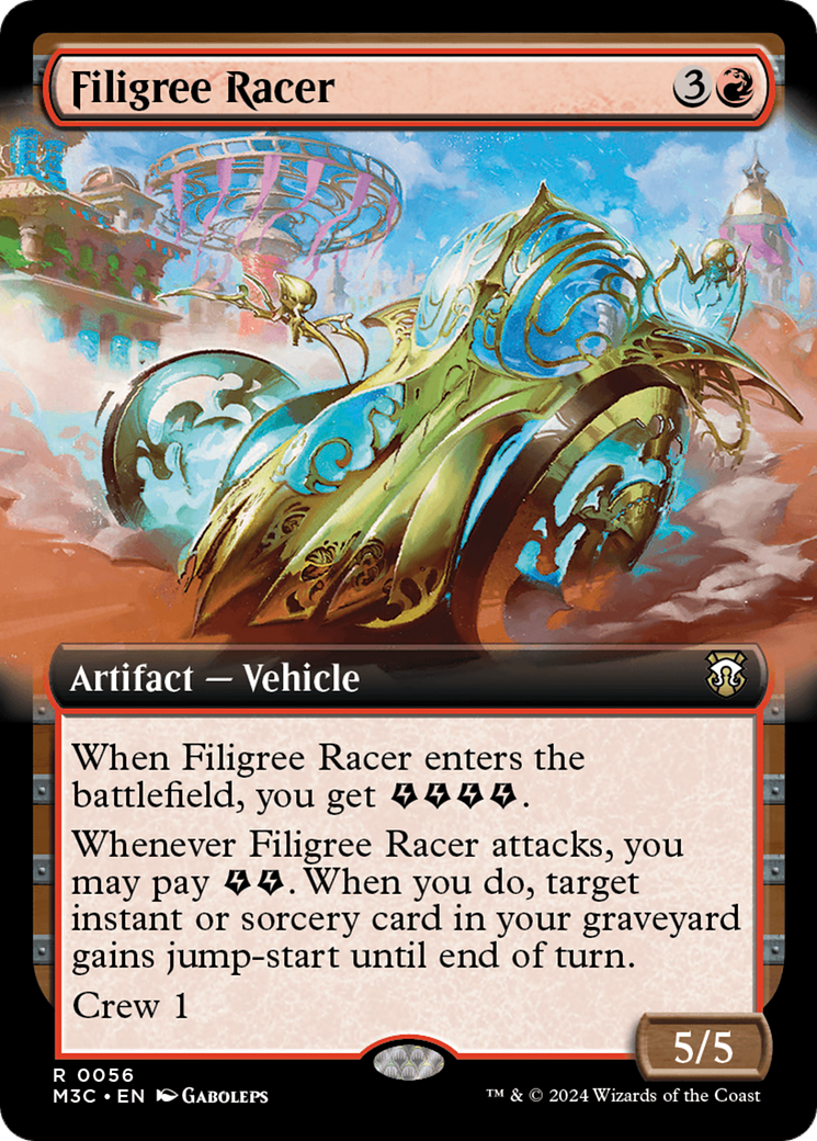 Filigree Racer (Extended Art) [Modern Horizons 3 Commander] Foil