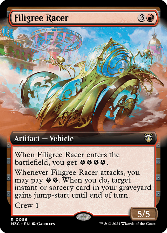 Filigree Racer (Extended Art) [Modern Horizons 3 Commander] Foil