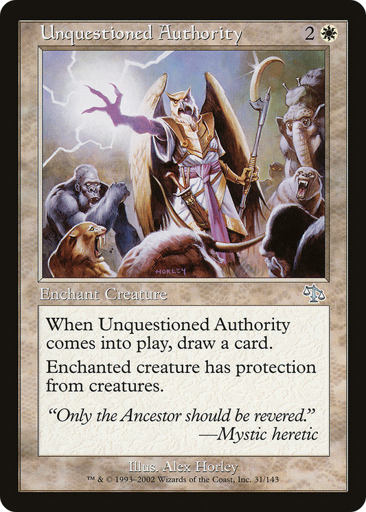 Unquestioned Authority [Judgment]