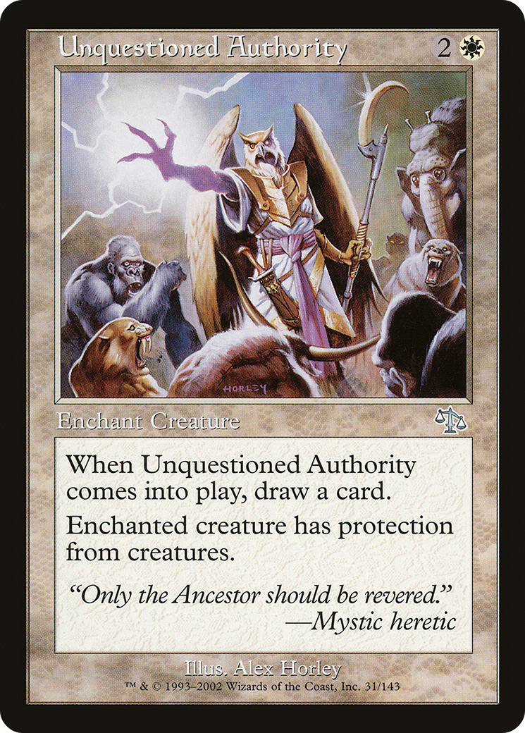 Unquestioned Authority [Judgment] Foil