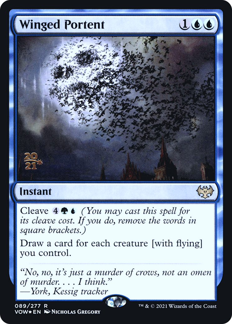 Winged Portent [Innistrad: Crimson Vow Prerelease Promos] | Silver Goblin