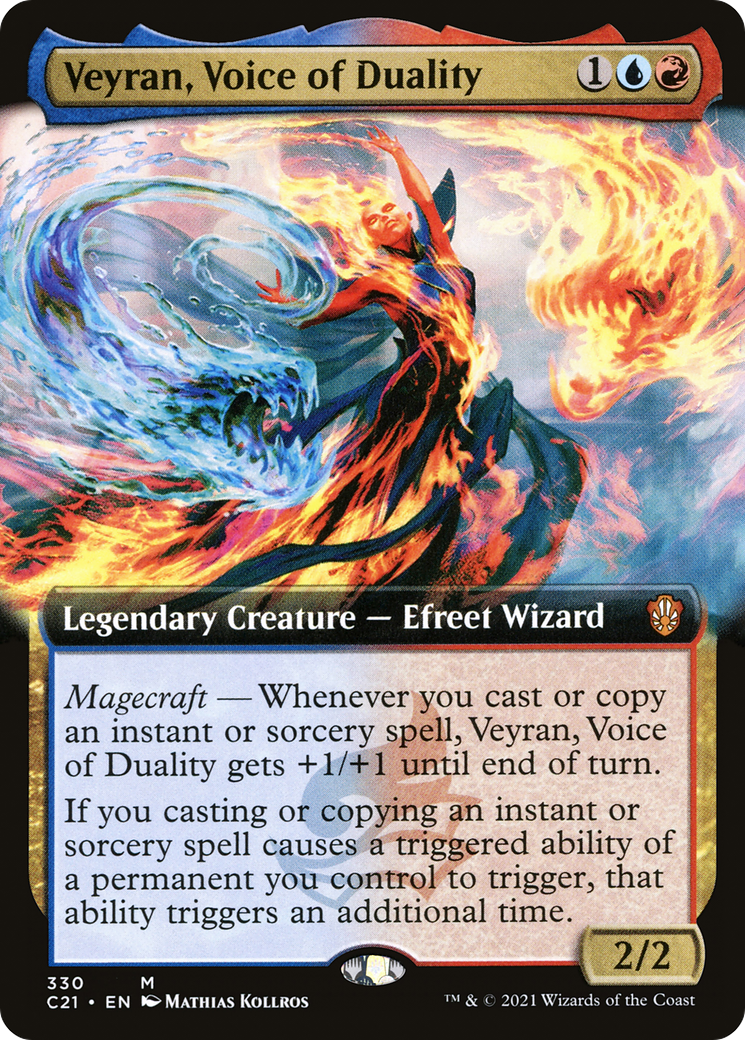 Veyran, Voice of Duality (Extended Art) [Commander 2021]