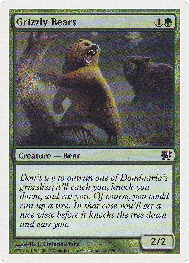 Grizzly Bears (246) - Ninth Edition