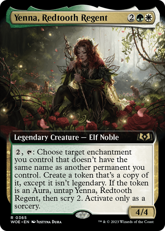 Yenna, Redtooth Regent (Extended Art) [Wilds of Eldraine] Foil