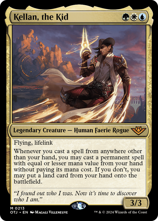 Kellan, the Kid (Promo Pack) [Outlaws of Thunder Junction Promos] Foil