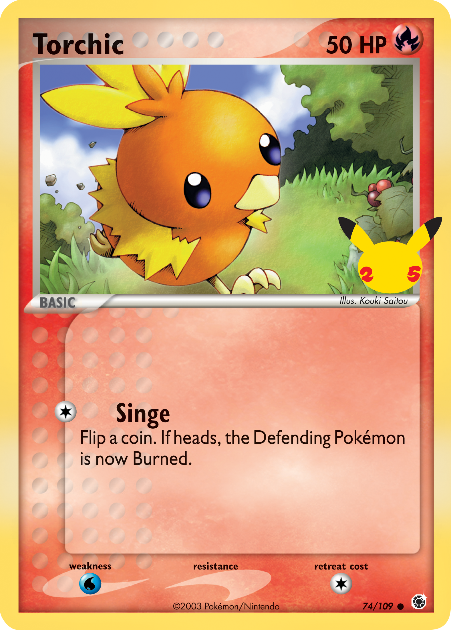 Torchic (74/109) (Jumbo Card) [First Partner Pack] | Silver Goblin