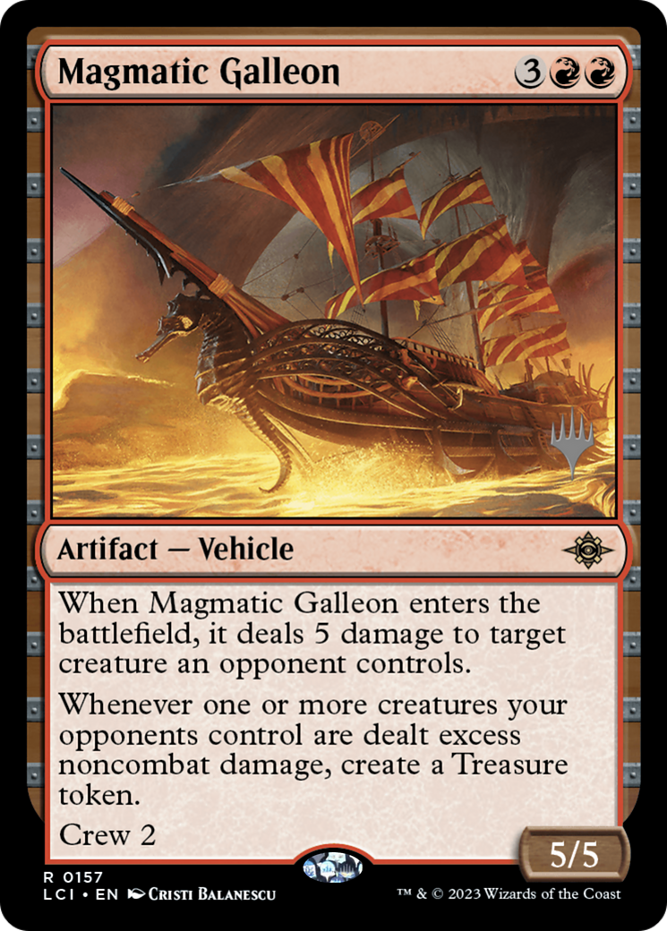Magmatic Galleon (Promo Pack) [The Lost Caverns of Ixalan Promos] Foil