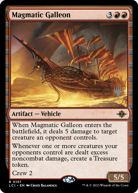 Magmatic Galleon (Promo Pack) [The Lost Caverns of Ixalan Promos] Foil