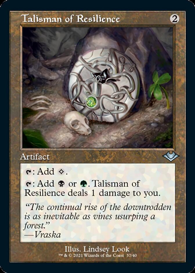 Talisman of Resilience (Retro Foil Etched) [Modern Horizons] | Silver Goblin