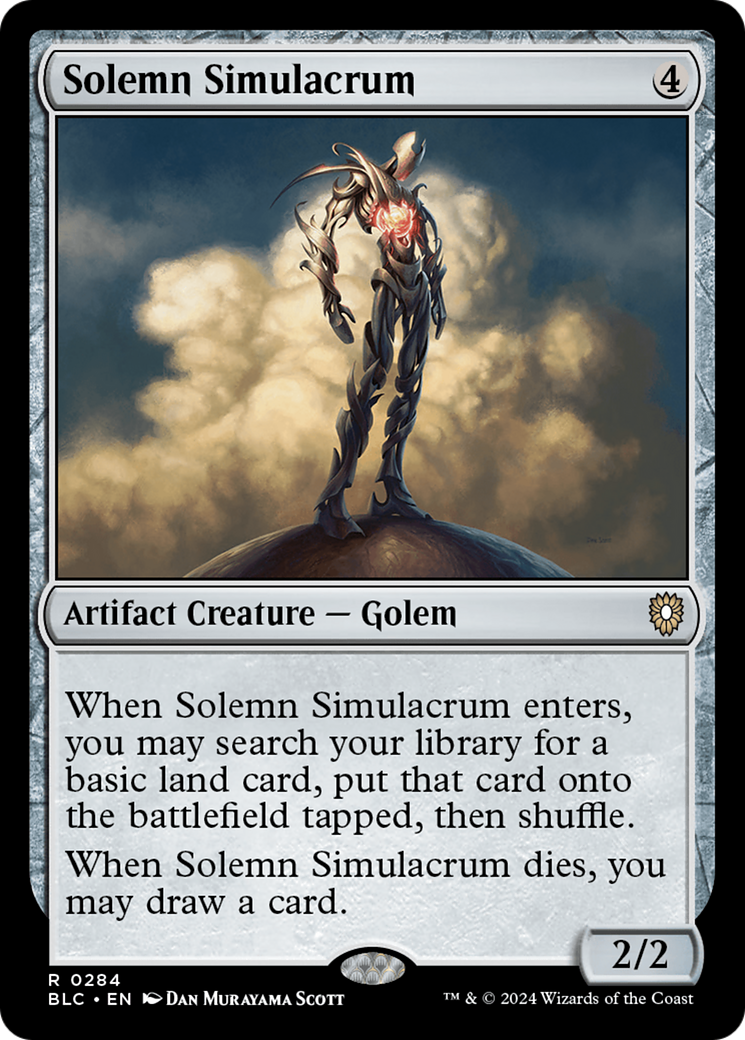 Solemn Simulacrum [Bloomburrow Commander] | Silver Goblin