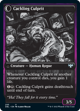 Panicked Bystander // Cackling Culprit [Innistrad: Double Feature] Foil