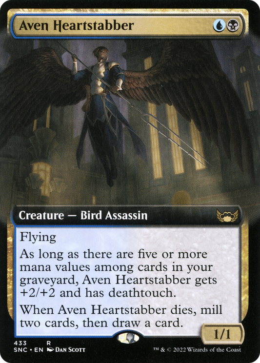 Aven Heartstabber (Extended Art) [Streets of New Capenna] Foil