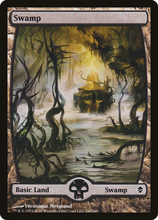 Swamp (240) [Zendikar] Foil