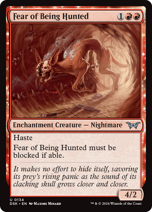 Fear of Being Hunted [Duskmourn: House of Horror] Foil
