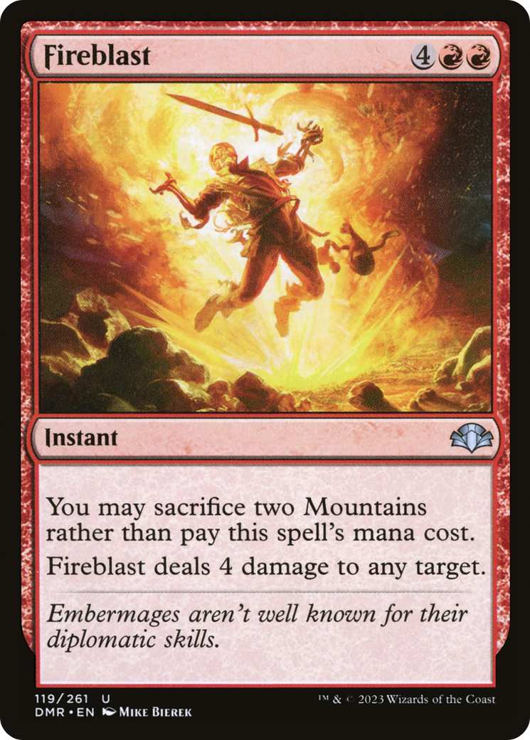 Fireblast [Dominaria Remastered] Foil