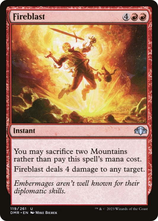 Fireblast [Dominaria Remastered] Foil