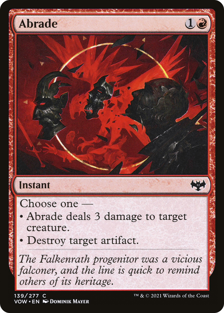 Abrade [Innistrad: Crimson Vow] Foil