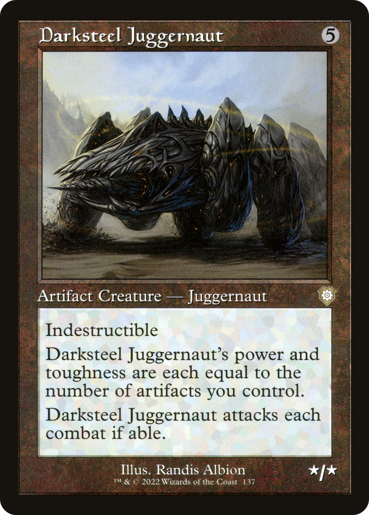 Darksteel Juggernaut (Retro) [The Brothers' War Commander]