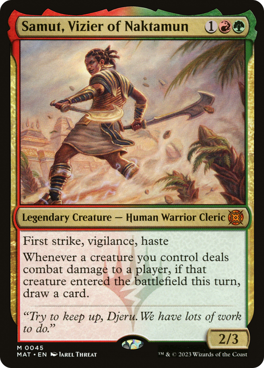 Samut, Vizier of Naktamun [March of the Machine: The Aftermath] Foil