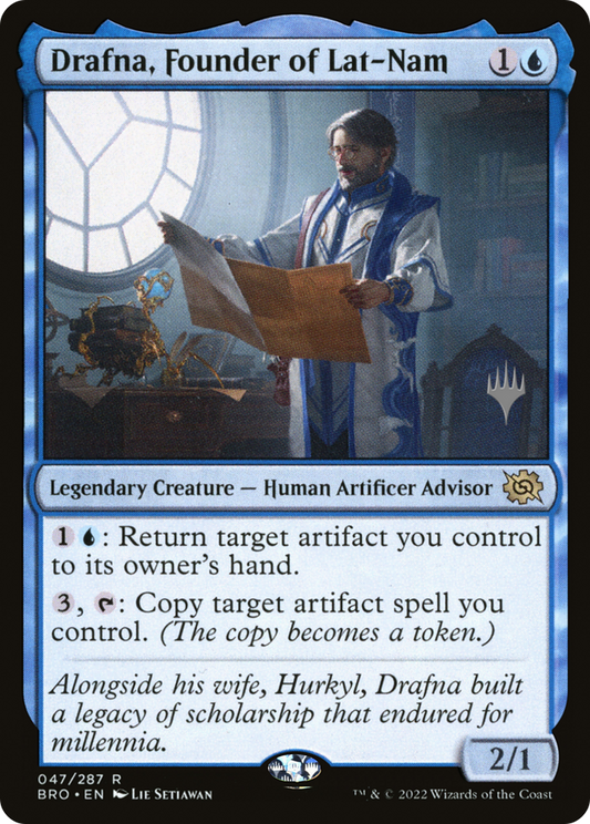 Drafna, Founder of Lat-Nam (Promo Pack) [The Brothers' War Promos] Foil