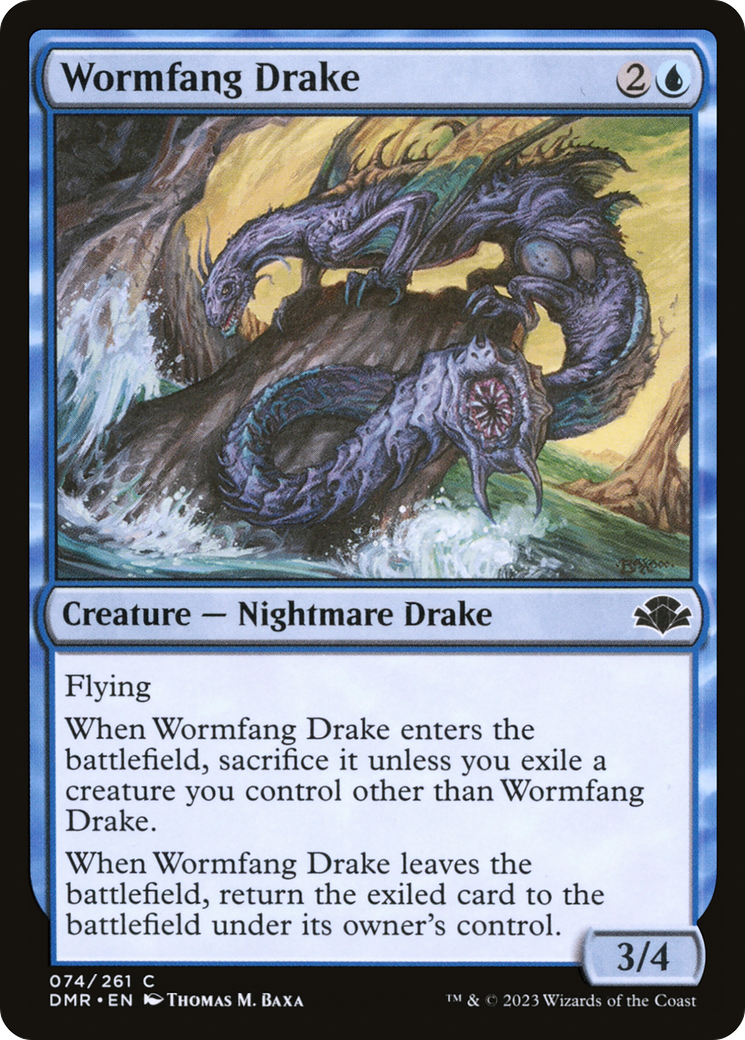 Wormfang Drake [Dominaria Remastered] Foil