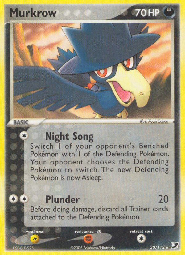 Murkrow (30/115) [EX: Unseen Forces] | Silver Goblin