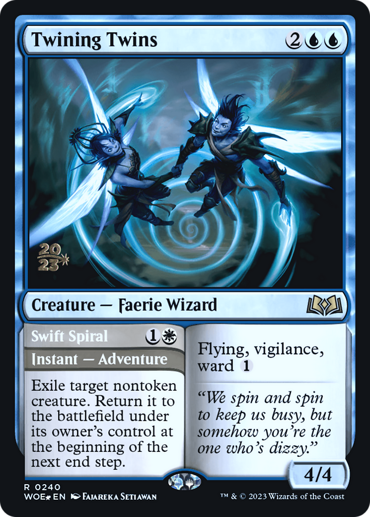 Twining Twins // Swift Spiral [Wilds of Eldraine Prerelease Promos]