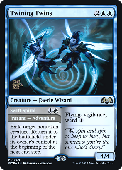 Twining Twins // Swift Spiral [Wilds of Eldraine Prerelease Promos]