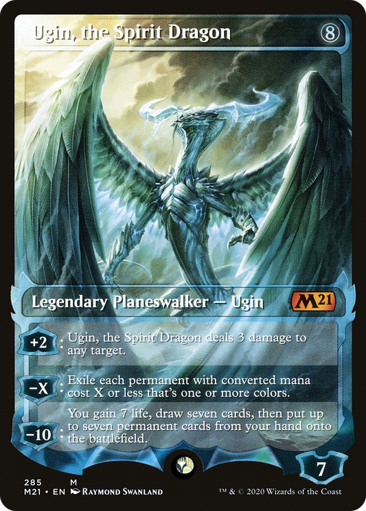 Ugin, the Spirit Dragon (285) (Extended Art) [Core Set 2021] Foil