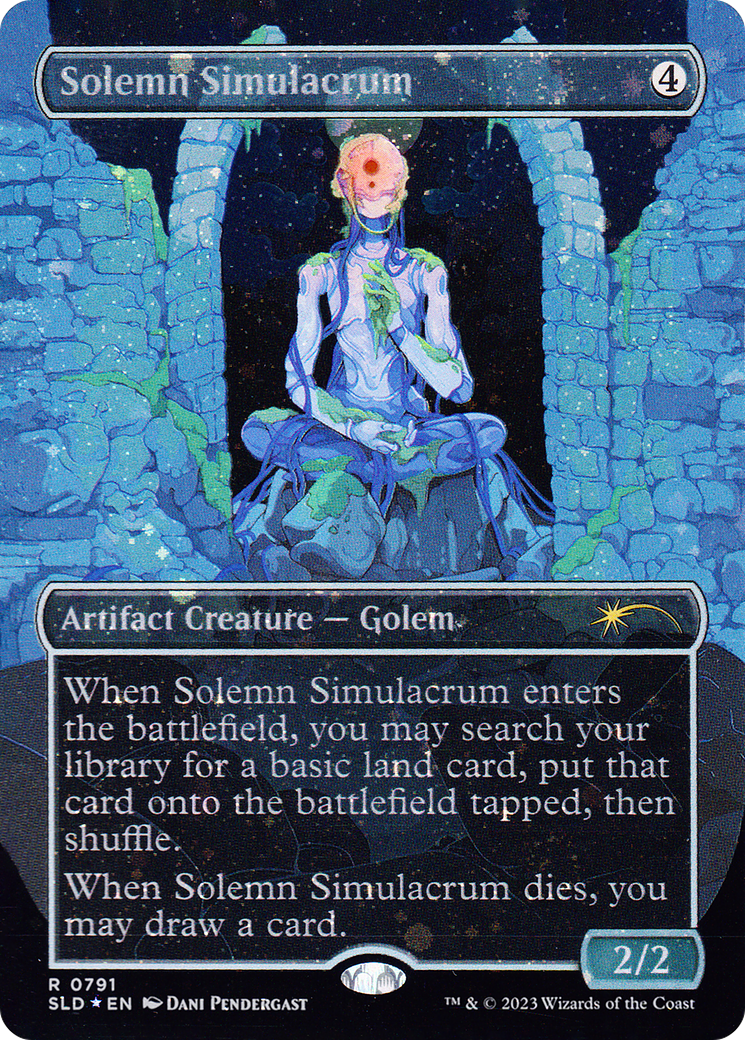 Solemn Simulacrum (0791) (Galaxy Foil) [Secret Lair Drop Series] | Silver Goblin