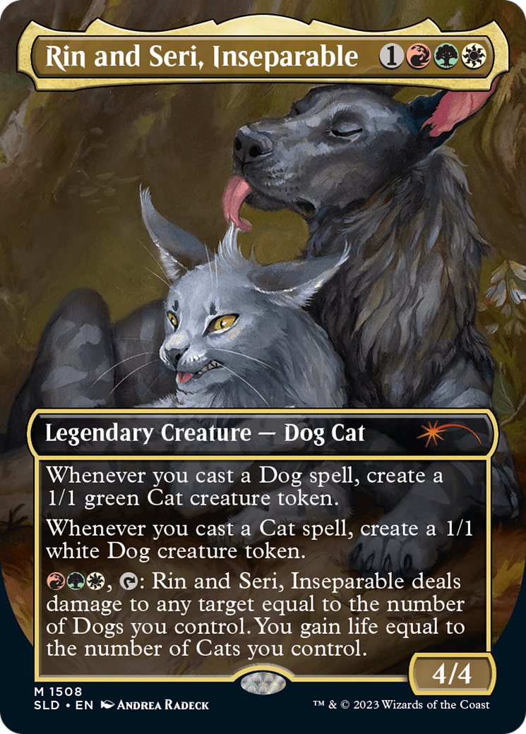 Rin and Seri, Inseparable (Display Commander) // Rin and Seri, Inseparable [Secret Lair Commander Deck: Raining Cats and Dogs] | Silver Goblin