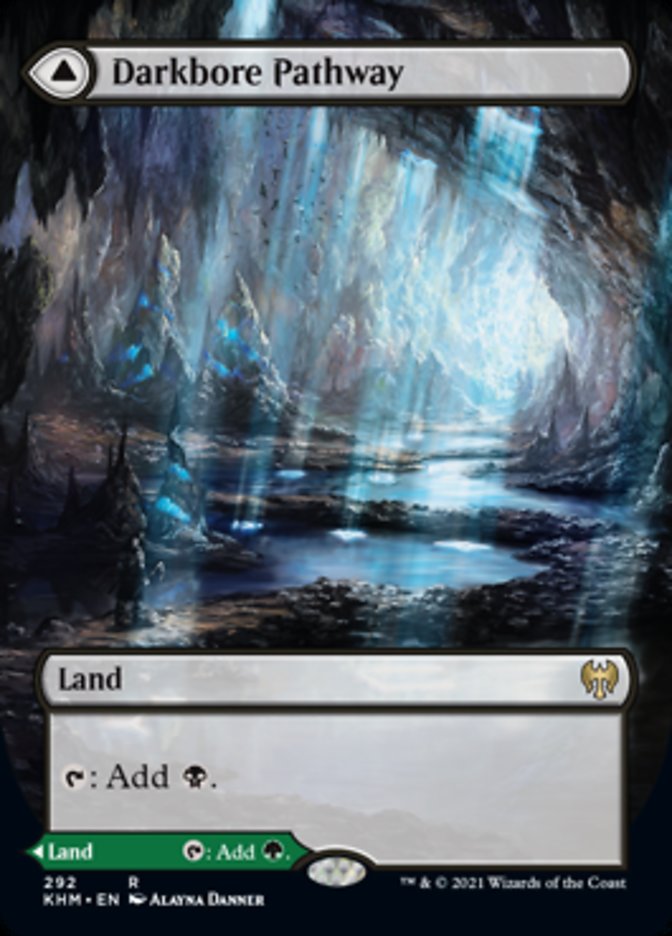 Darkbore Pathway // Slitherbore Pathway (Borderless Alternate Art) [Kaldheim] Foil