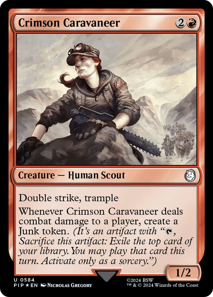 Crimson Caravaneer (Surge Foil) [Fallout] | Silver Goblin