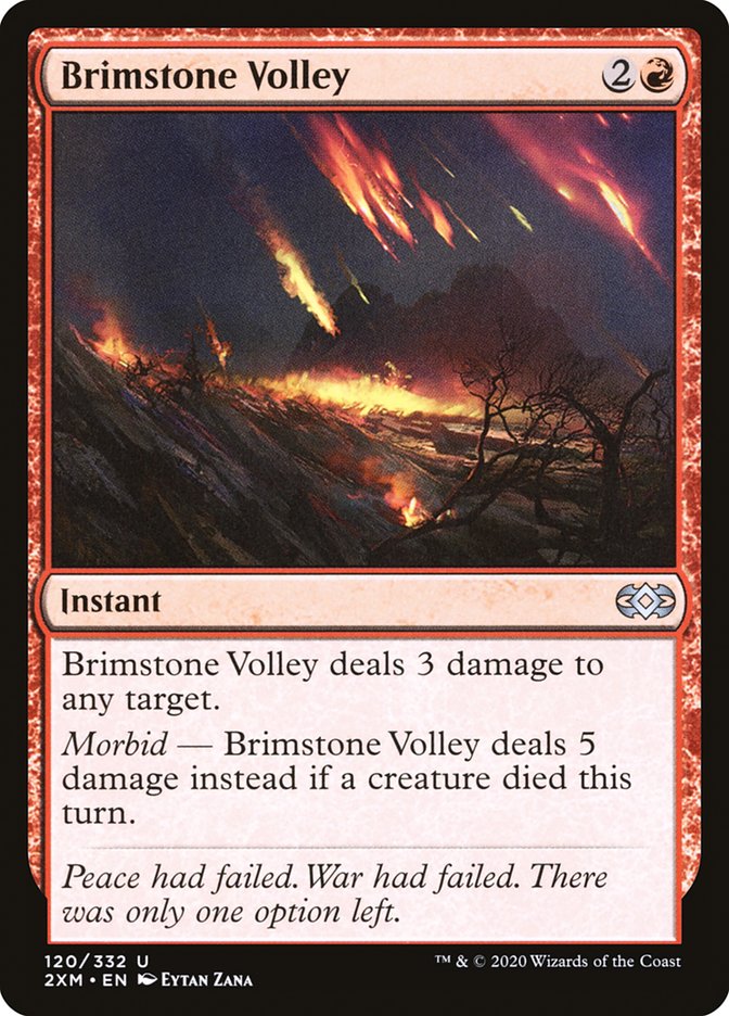 Brimstone Volley [Double Masters] | Silver Goblin