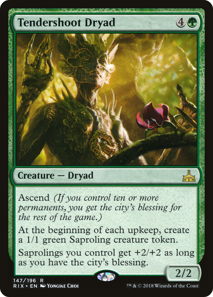 Tendershoot Dryad (147) Foil - Rivals of Ixalan