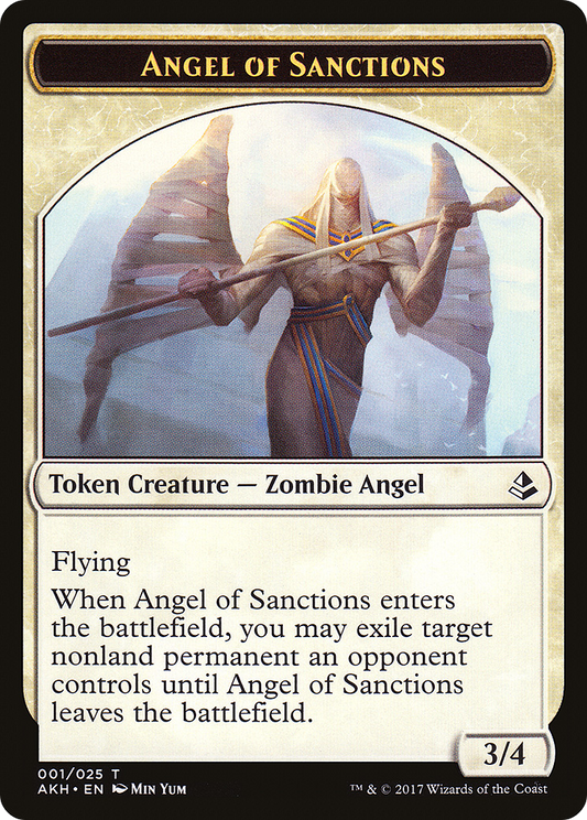 Angel of Sanctions Token (001) Foil - Amonkhet Tokens