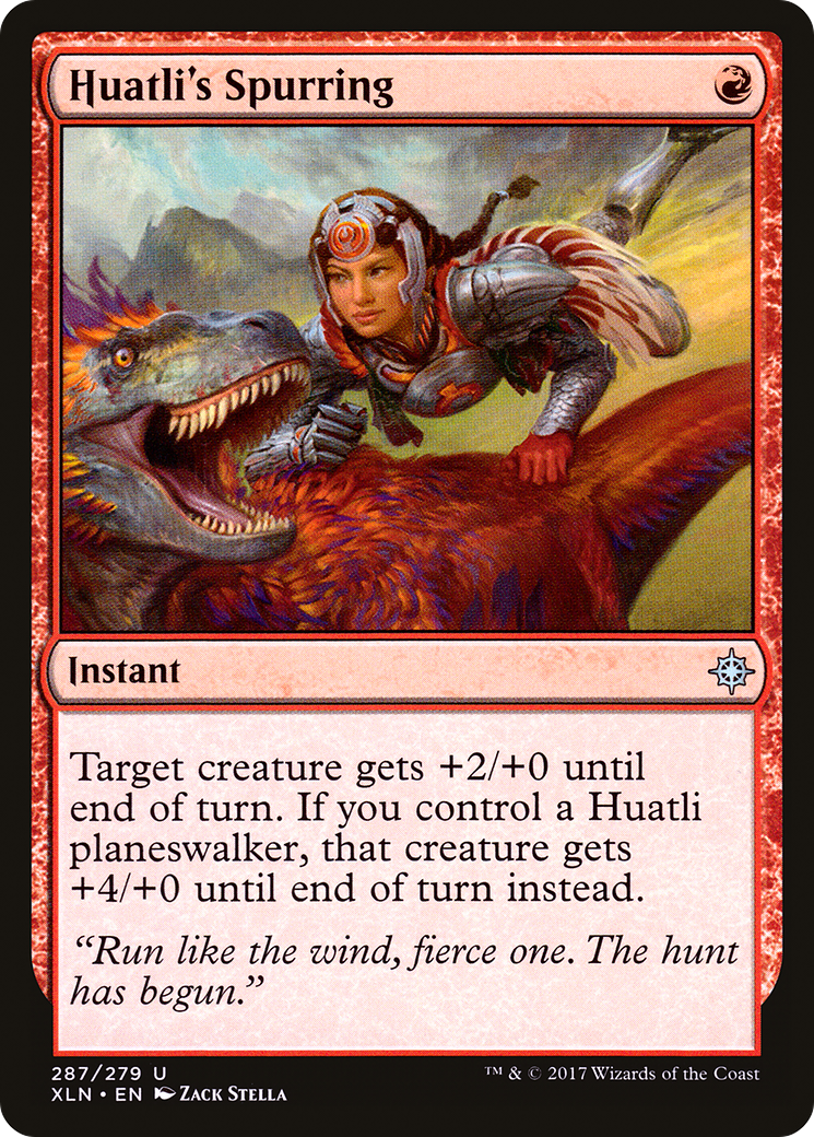 Huatli's Spurring [Ixalan] Foil