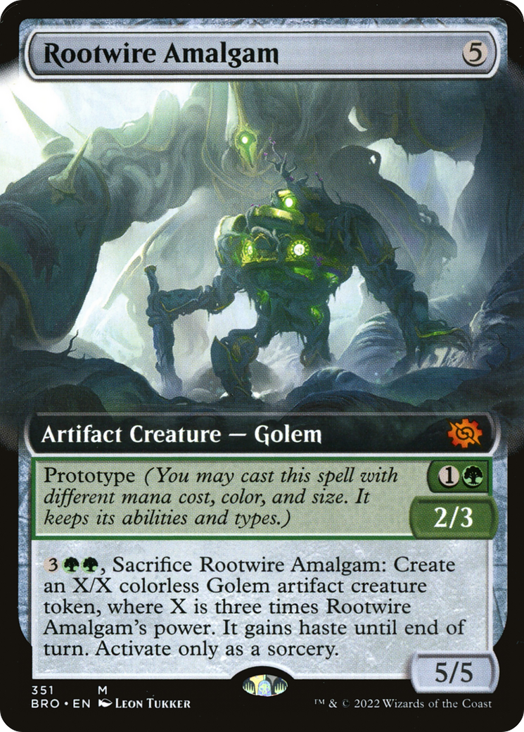 Rootwire Amalgam (Extended Art) [The Brothers' War] | Silver Goblin